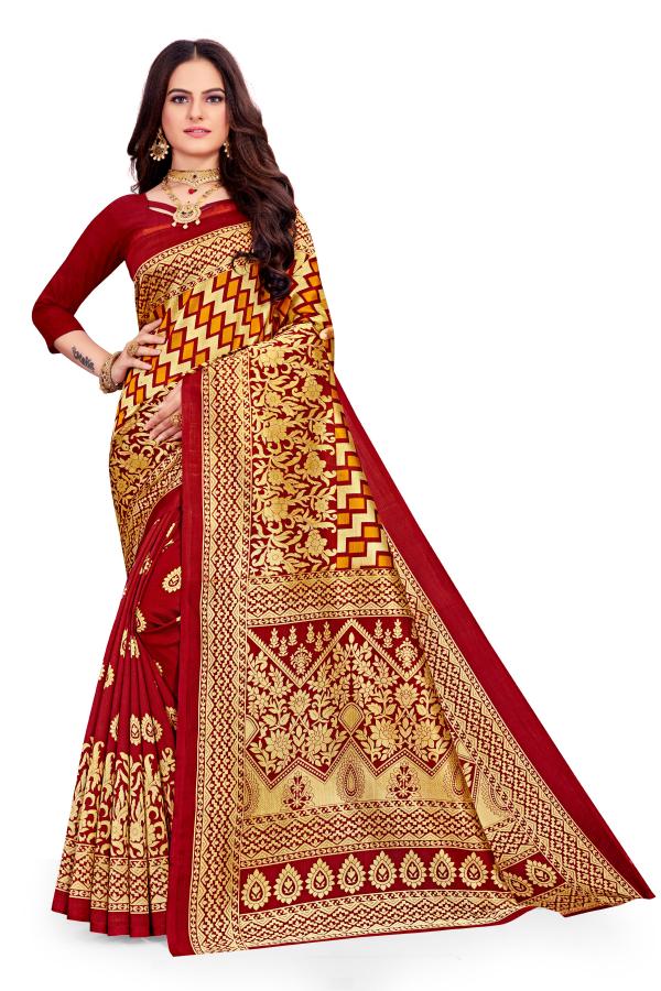 Art Silk Saree 12 Beautiful Casual Wear Saree